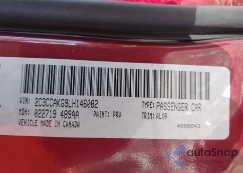 2020 Chrysler 300 Limited Awd из США, поврежденный, VIN 2C3CCAKG9LH146082